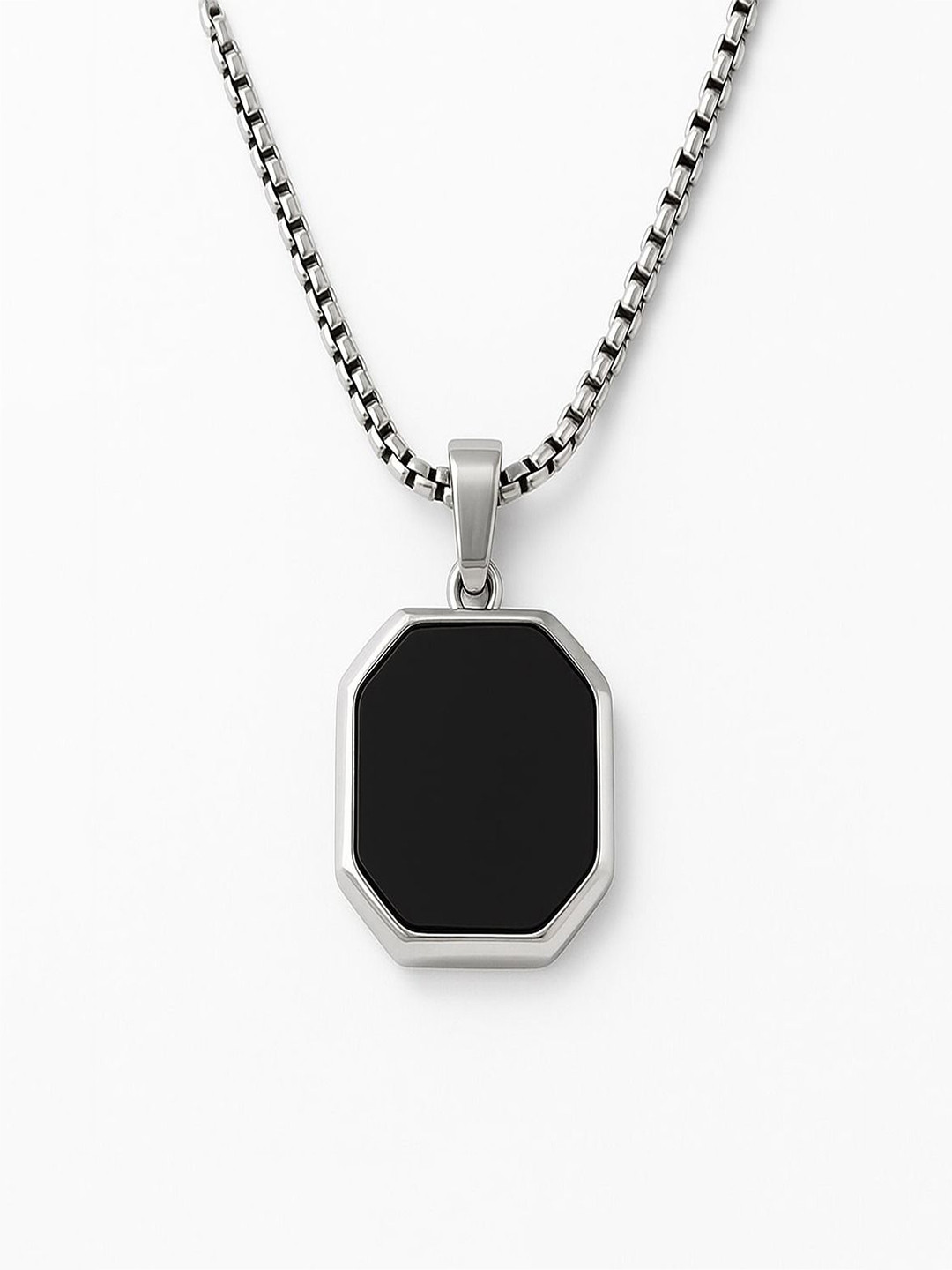 GET VASTRA Midnight Charisma Stainless Steel Neck Chain Pendant