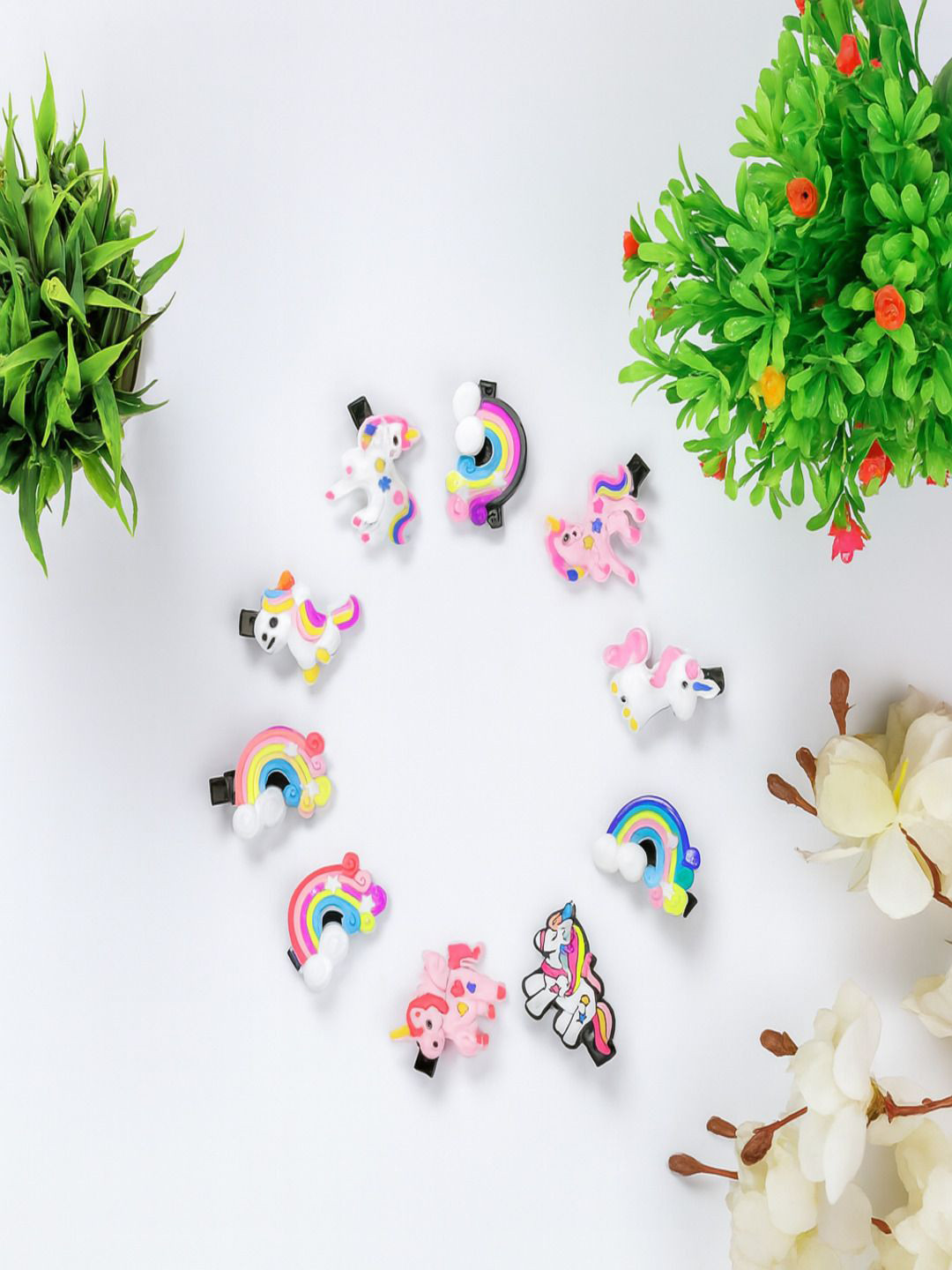 AmazingKarts Girls Set Of 10 Fashion Tic Tac Hair Clip