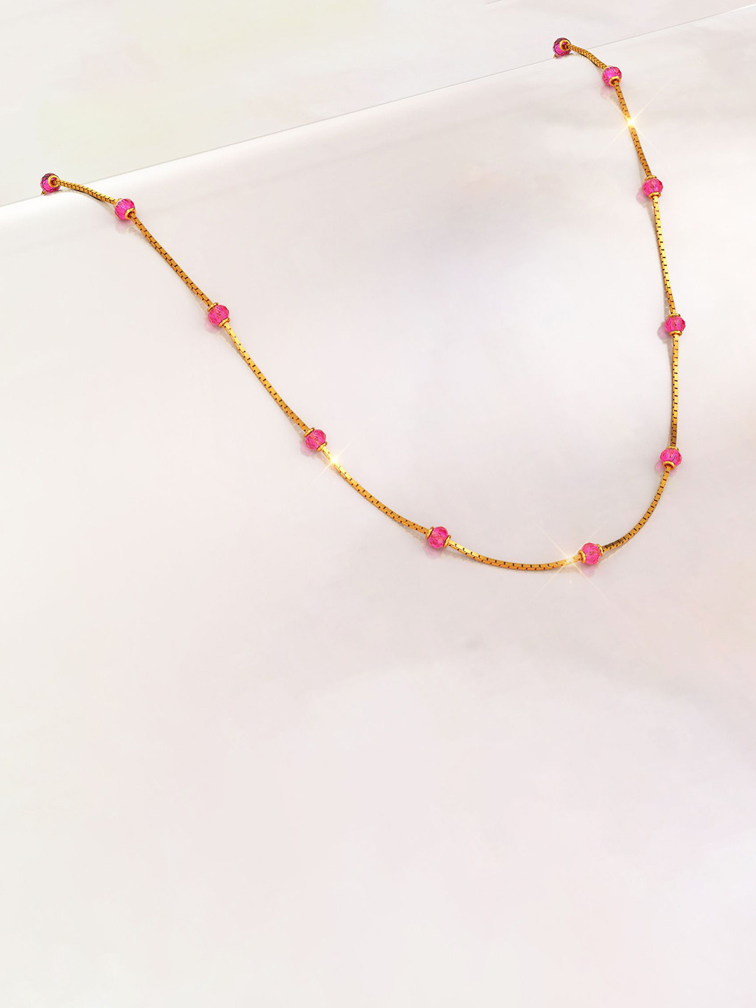 Joyalukkas 22KT Gold Elegant Beads Necklace Gold
