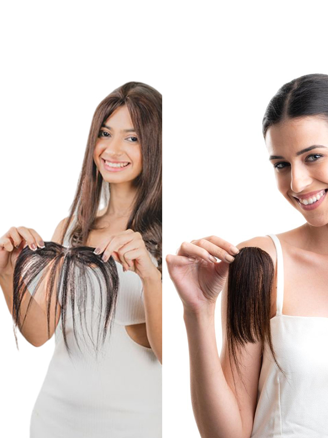 HAIR ORIGINALS Set of Frontline Hair Patch & Hair Bang - Natural Brown