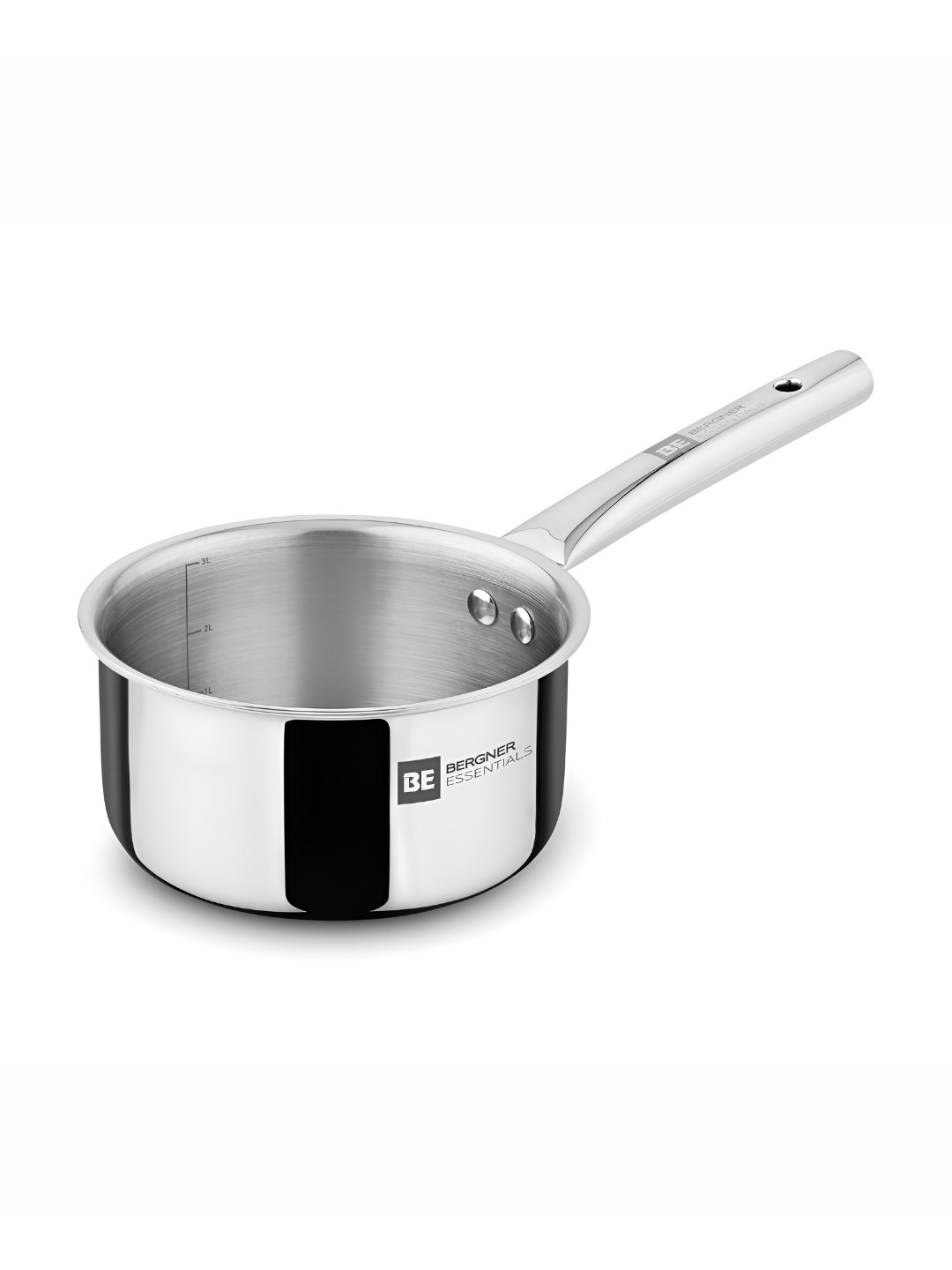 BERGNER BE Essetials Era Stainless Steel Silver-Toned Dishwasher Safe Tri-Ply Teapan