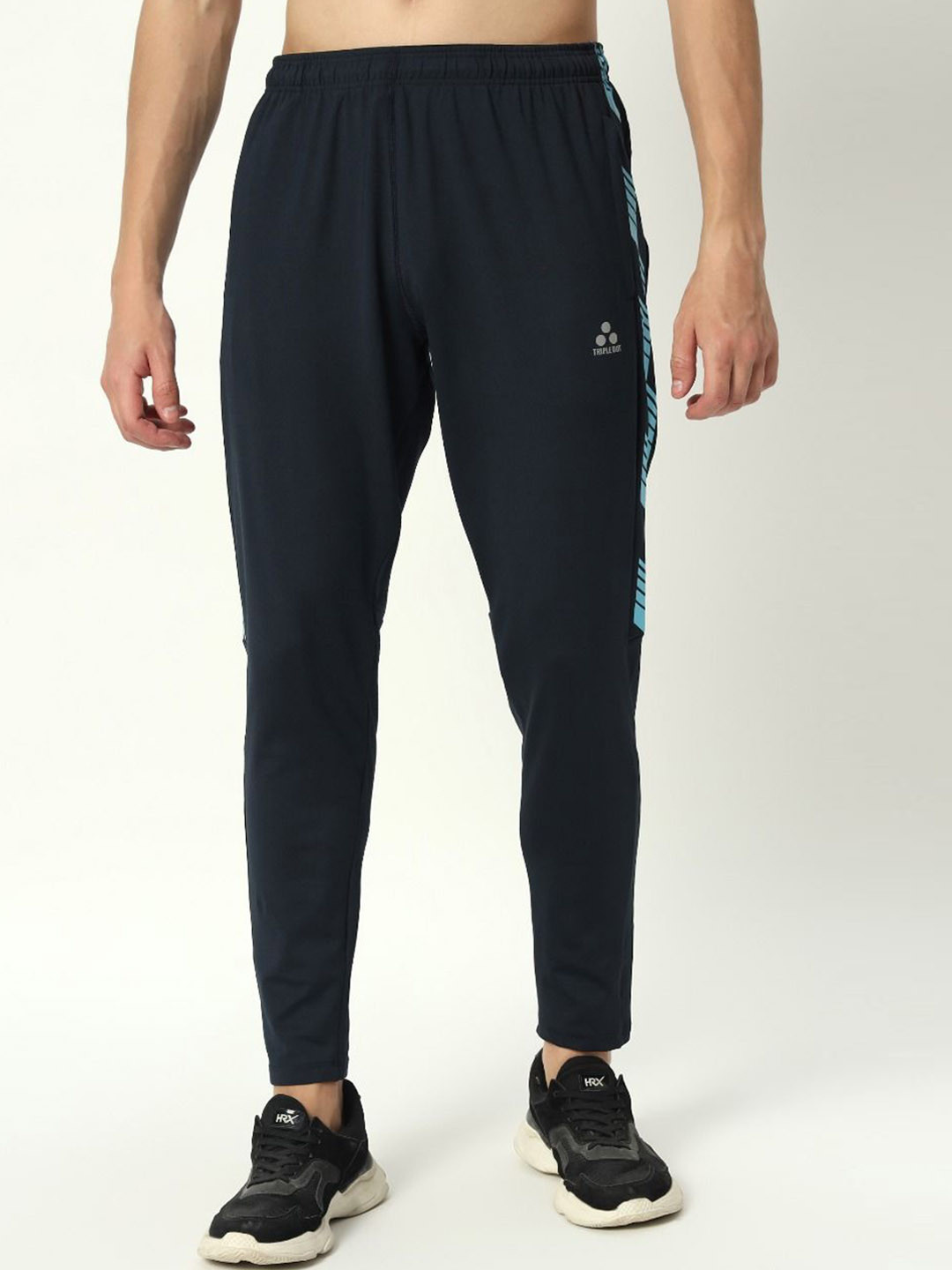 Triple Dot Men Printed Slim Fit Mid-rise Track Pant