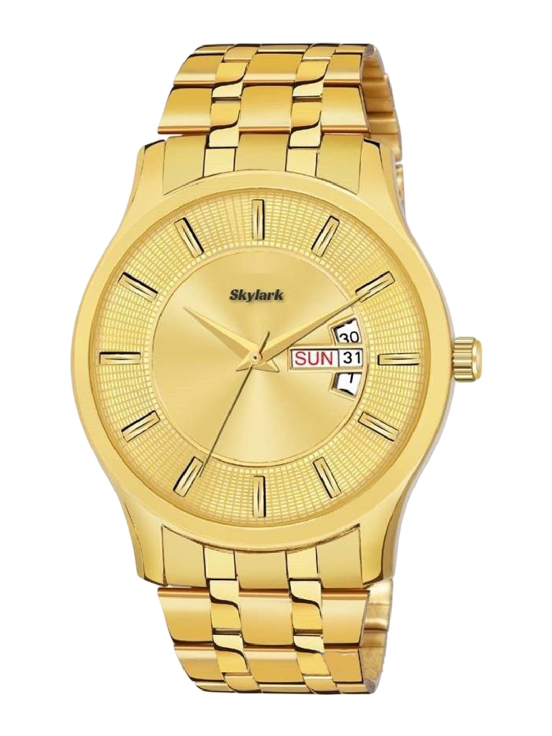 Skylark Men Round Dial & Stainless Steel Bracelet Style Straps Analogue Watch Skylrk1627dd