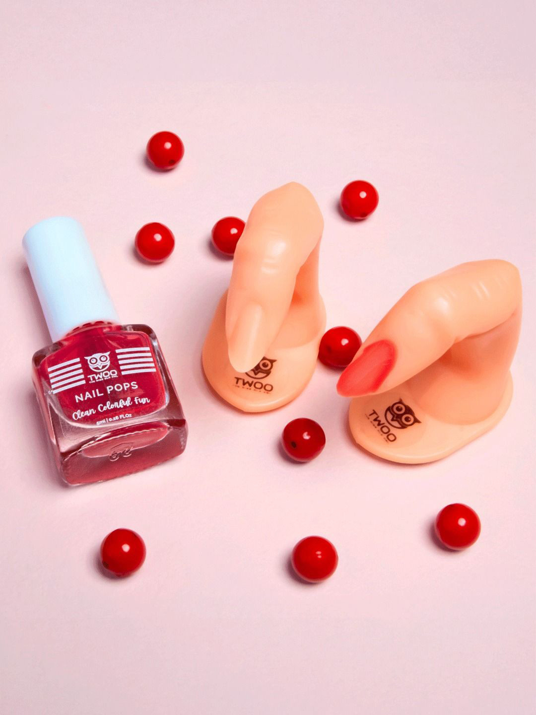 TWOO The Wise Old Owl Girls Nail Pop Color - 5 ml With Pretend Finger