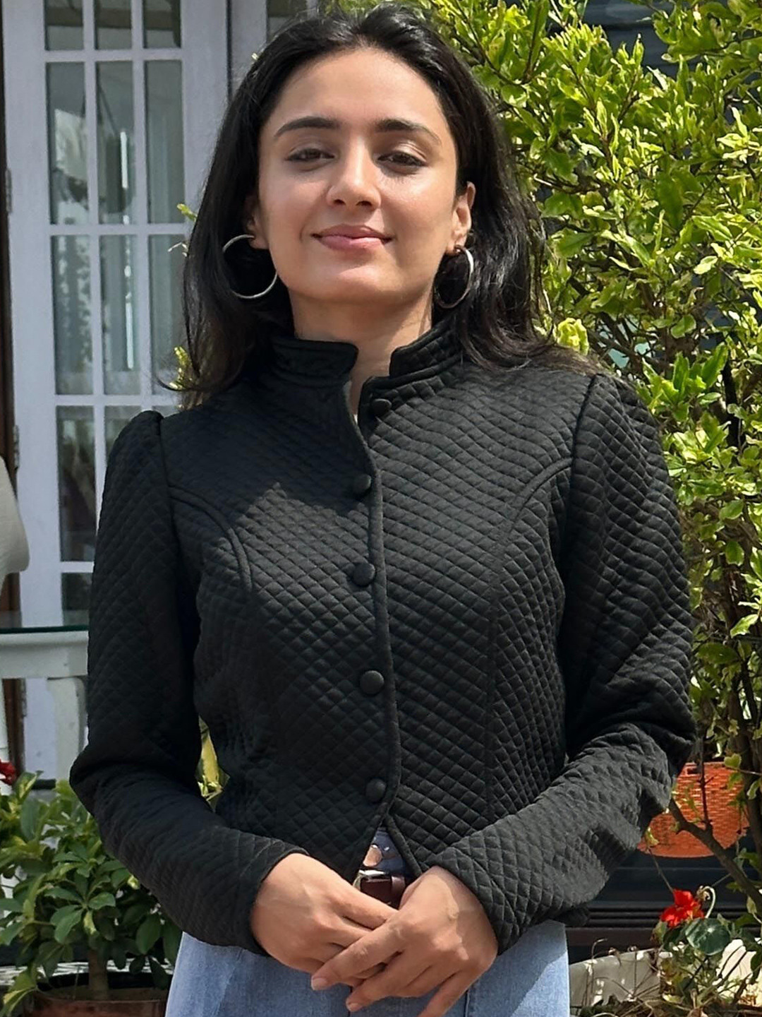 TANDUL Women Checked Lightweight Sleek Jacket