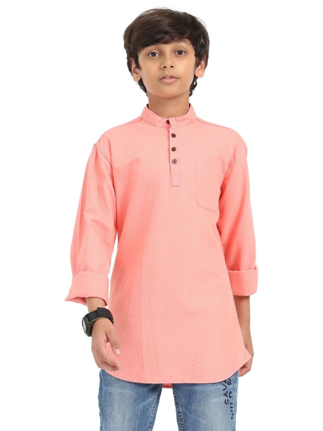 Rocket Science Boys Pink Kurtas