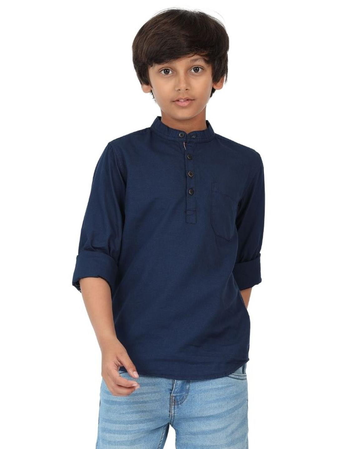 Rocket Science Boys Navy Blue Kurtas