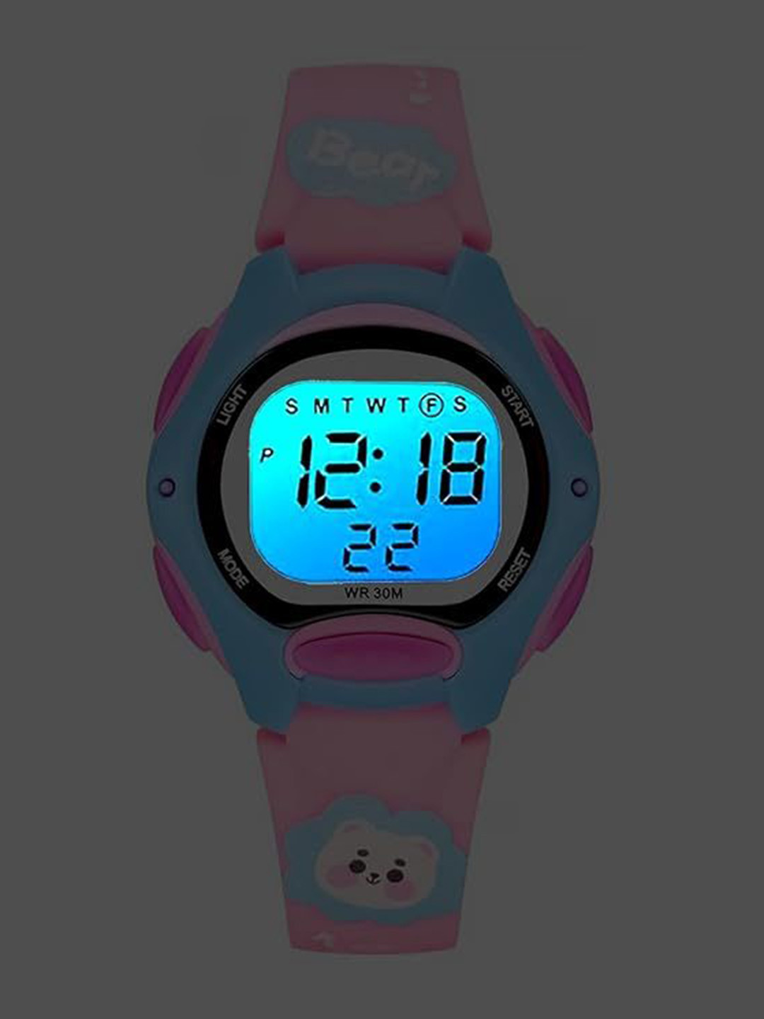 SWADESI STUFF Kids Digital Watch SDS 167 PINK BLUE 2027