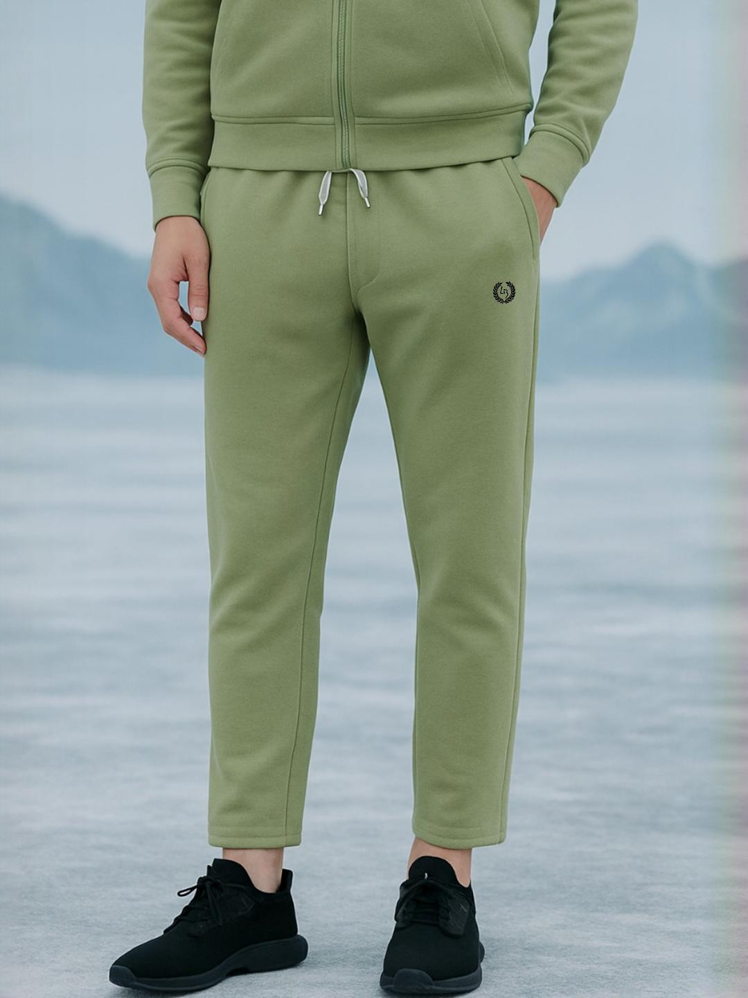 Mens Cotton Fleece Winter Track Pants