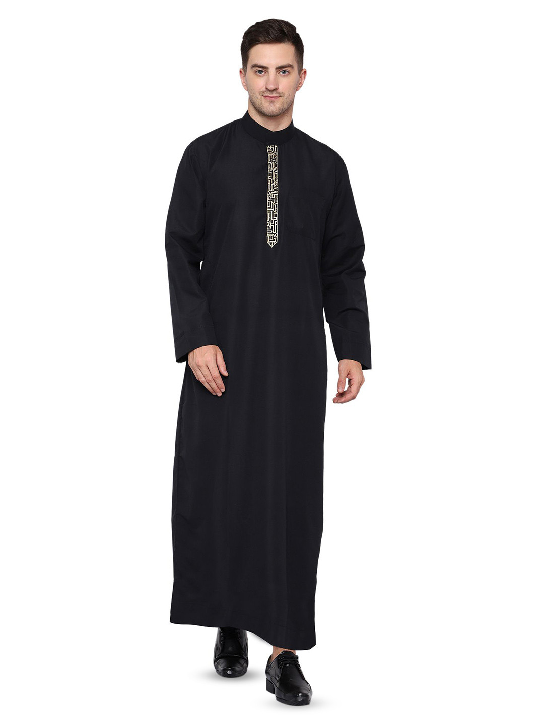 URBAN KANYA Cotton Mandarin Collar A-Line Kurta