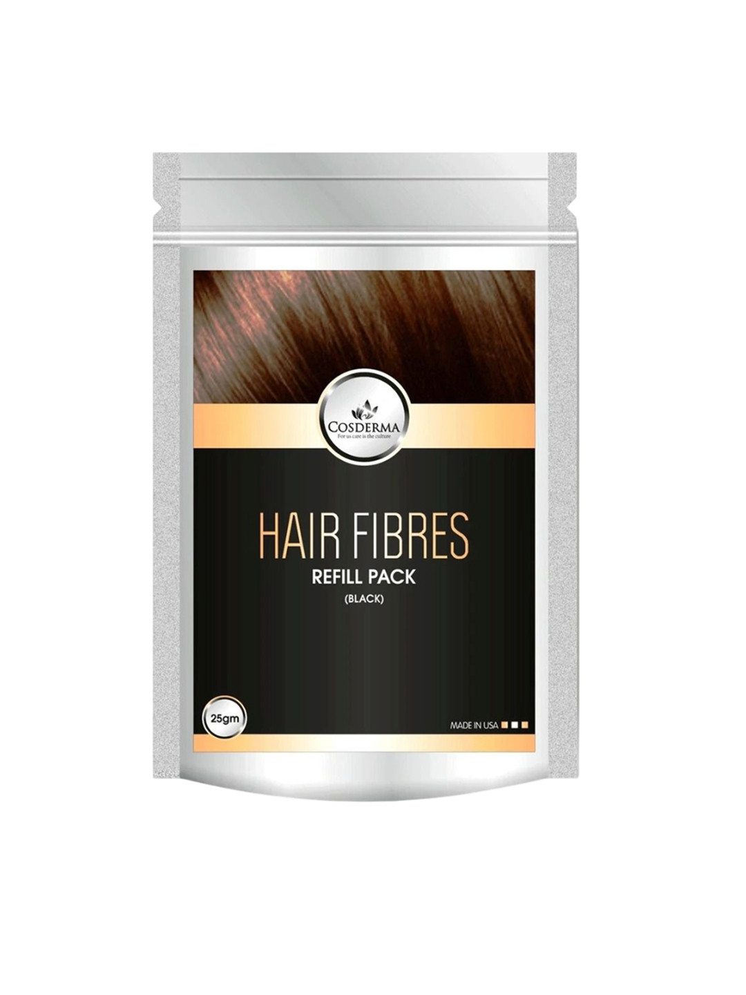 COSDERMA Hair Building Fiber Refill Pack - 25 g - Black