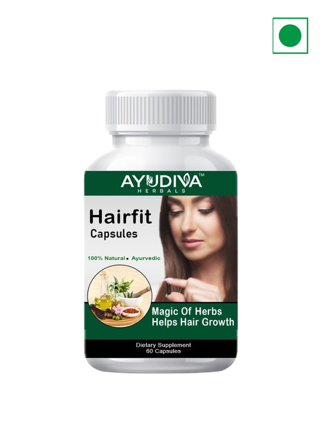 AYUDIVA HERBALS Hairfit Capsules - 60 Capsules