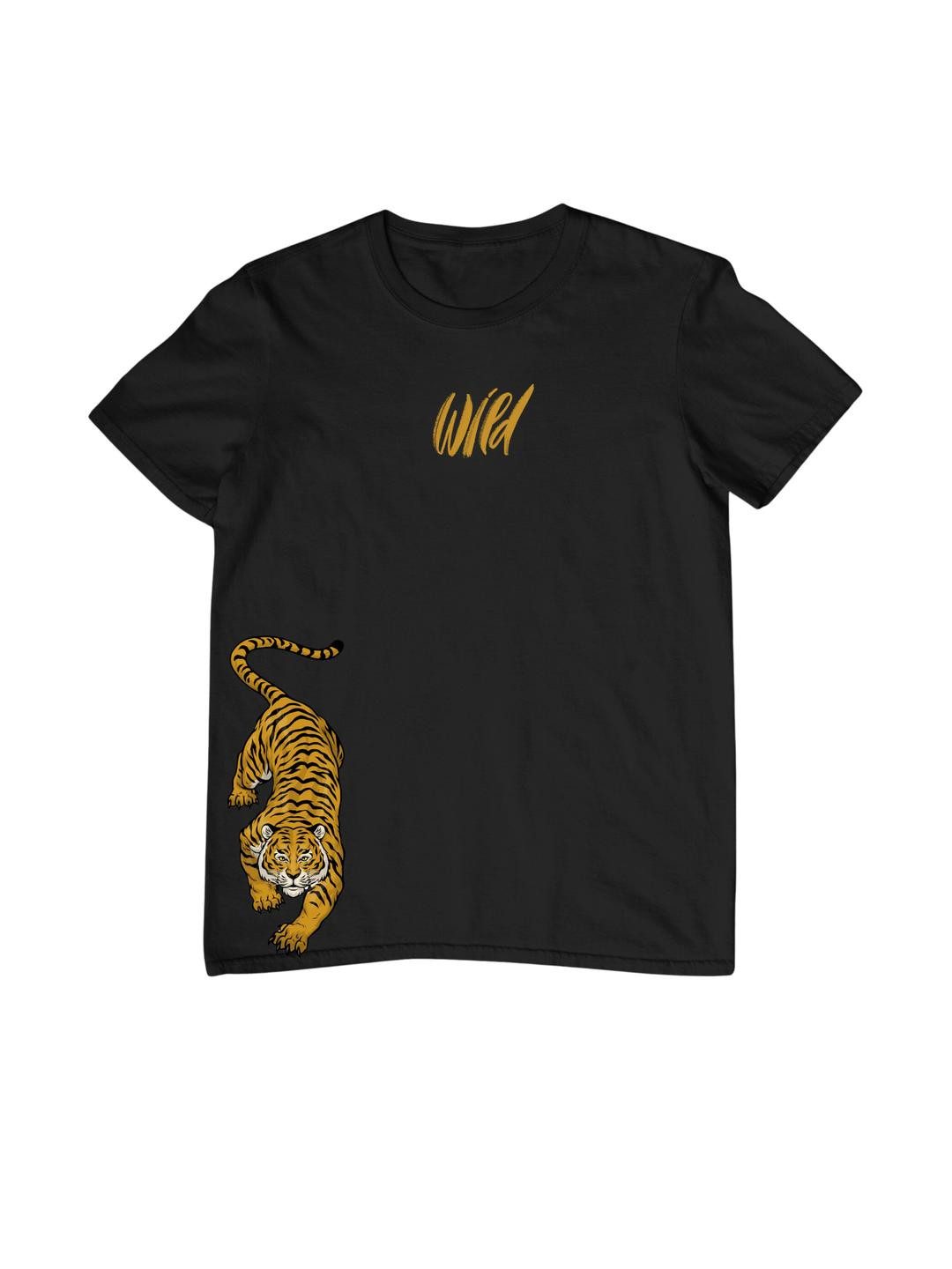 TeeSlix Boys Black Tshirts