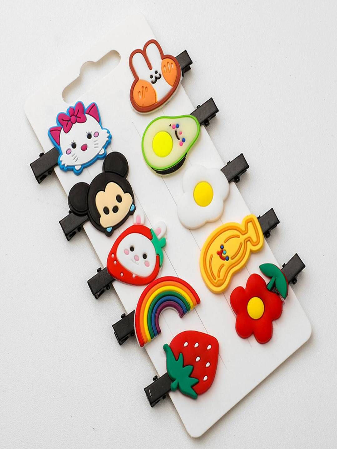AmazingKarts Girl's 10 Pieces Cute Tic Tac Hair Clip