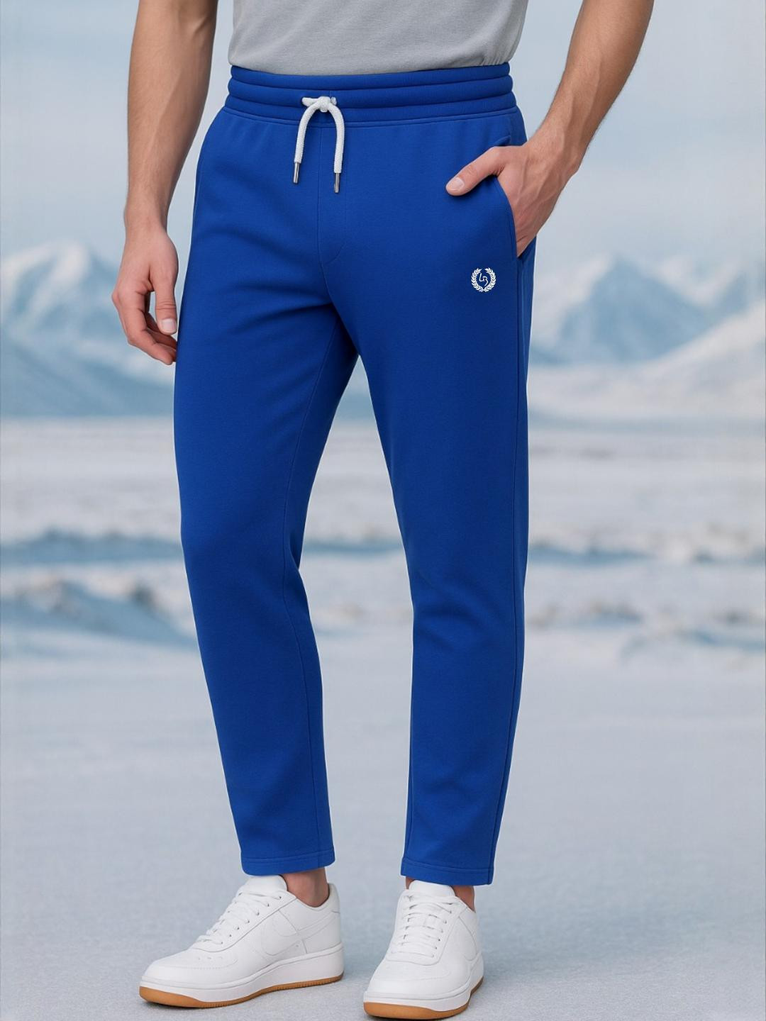 Mens Cotton Fleece Winter Track Pants