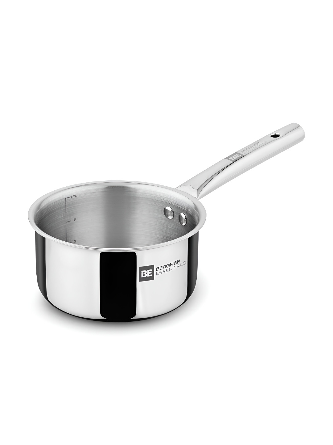 BERGNER BE Essetials Era Stainless Steel Silver-Toned Dishwasher Safe Tri-Ply Teapan