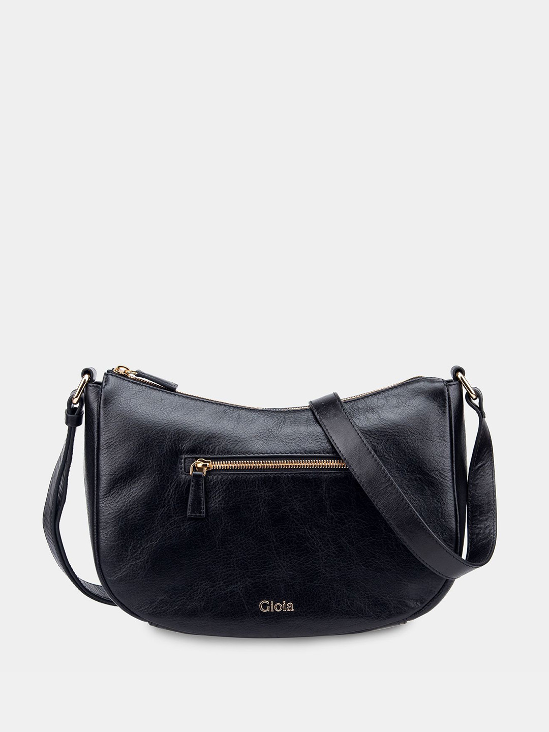 GIOIA The Noir Edit Giorno Leather Crossbody Sling Bag
