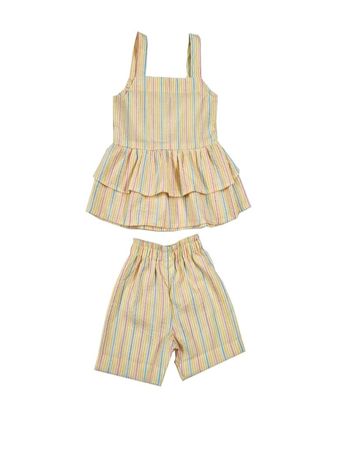 Cutoos Girls Yellow Clothing Set
