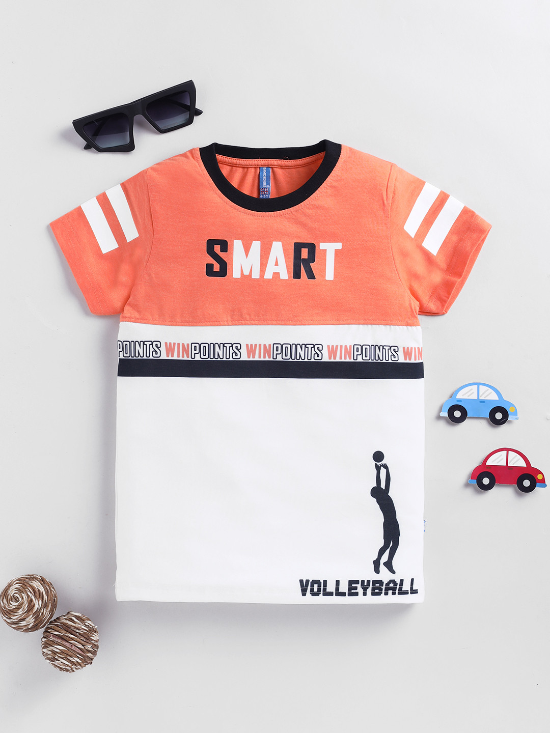 Here&Now X Game Begins Kids Boys Striped T-Shirt