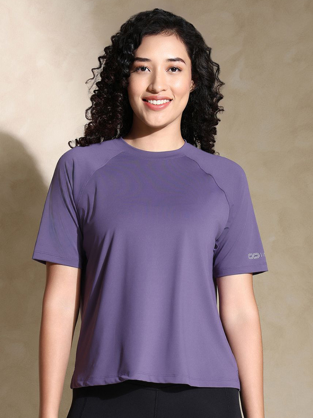 Silvertraq Traqfit Raglan Tee Purple Cadet