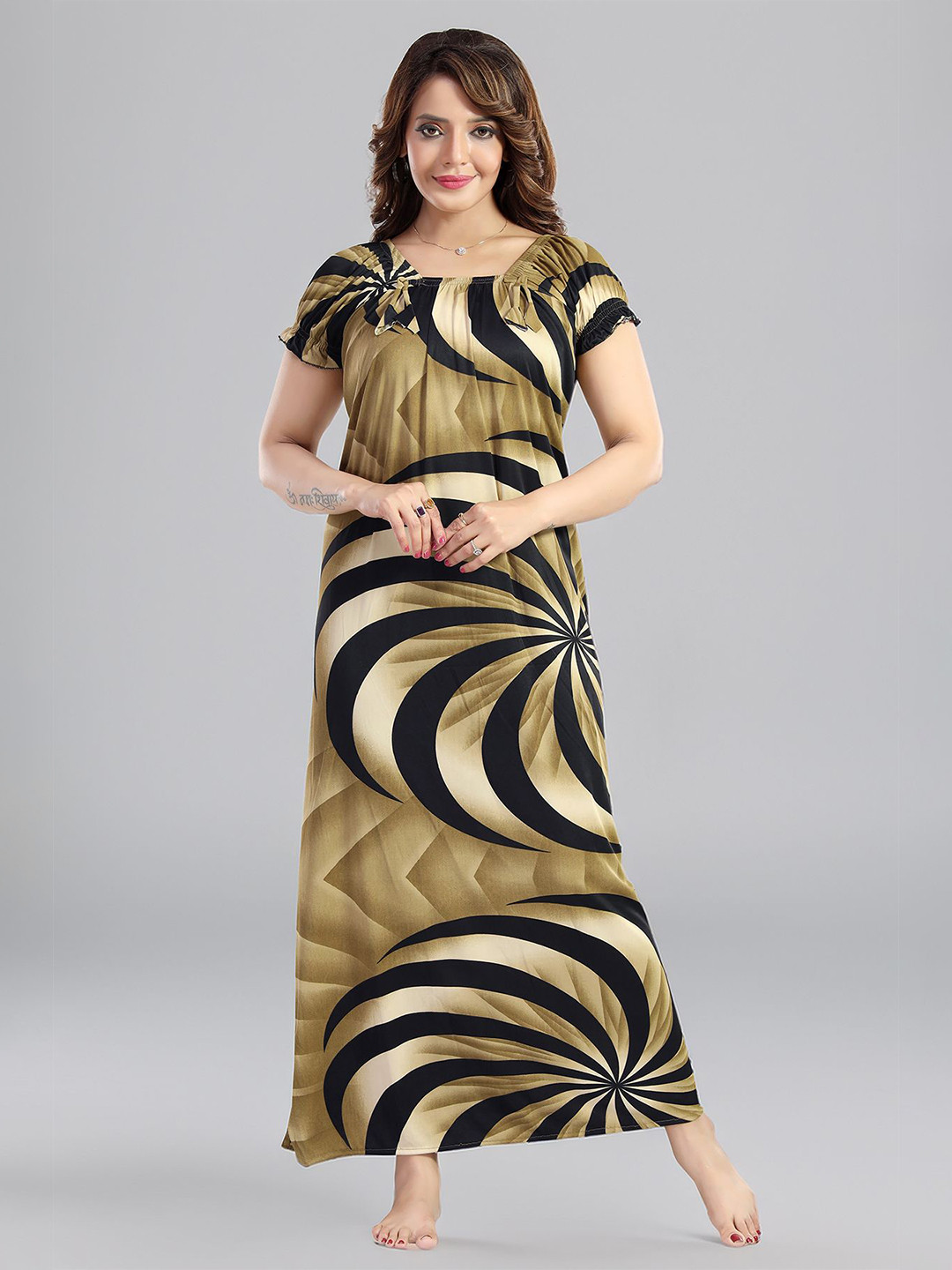 BDE Printed Maxi Nightdress