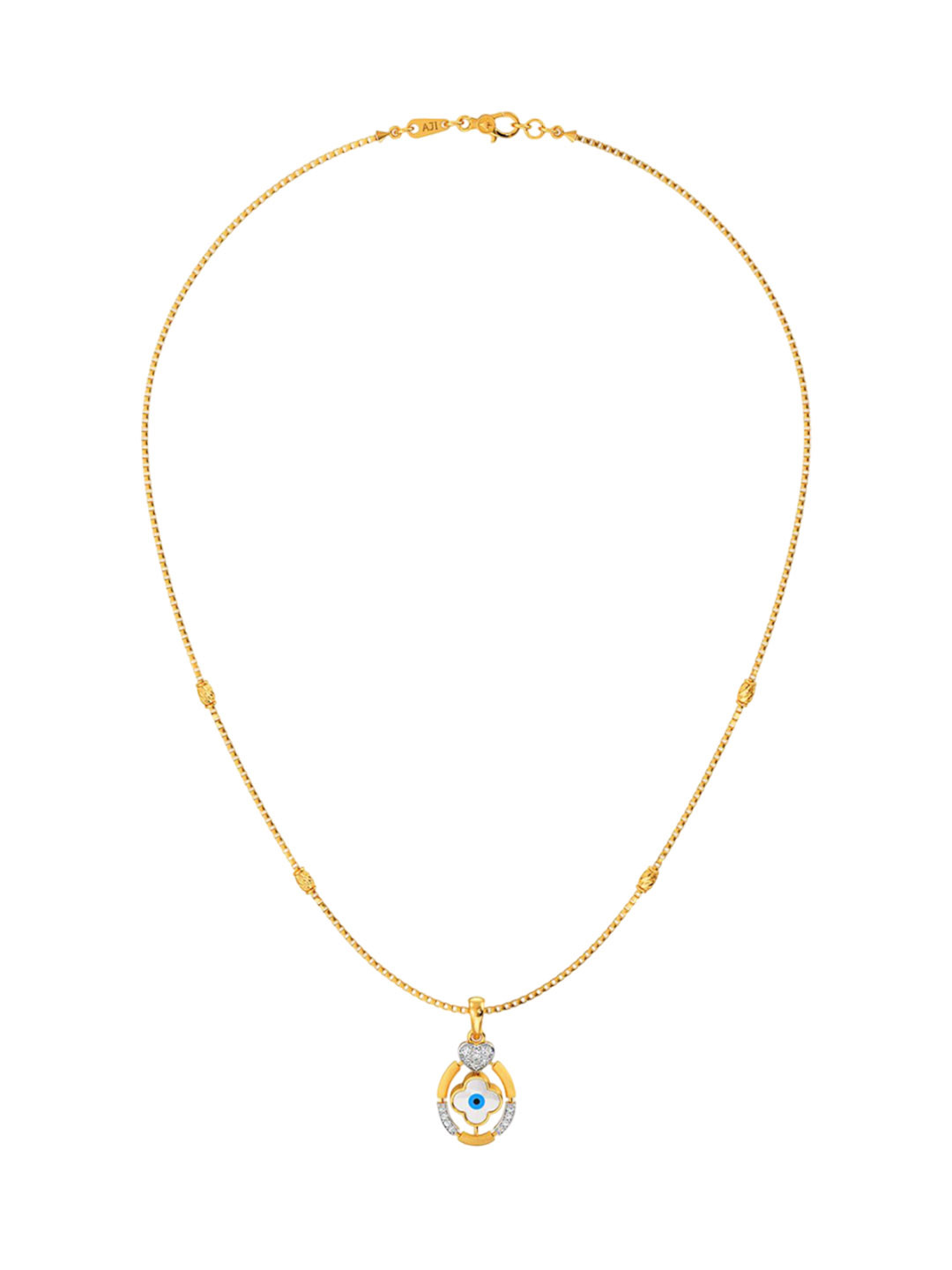 Joyalukkas 22KT Sparkle Eternity Evil Eye Pendant Gold