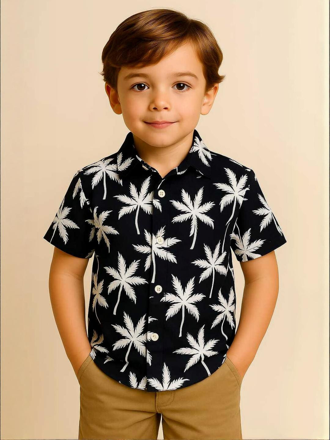 SW SWAGHOSH Kids Relaxed Floral Printed Casual Shirt