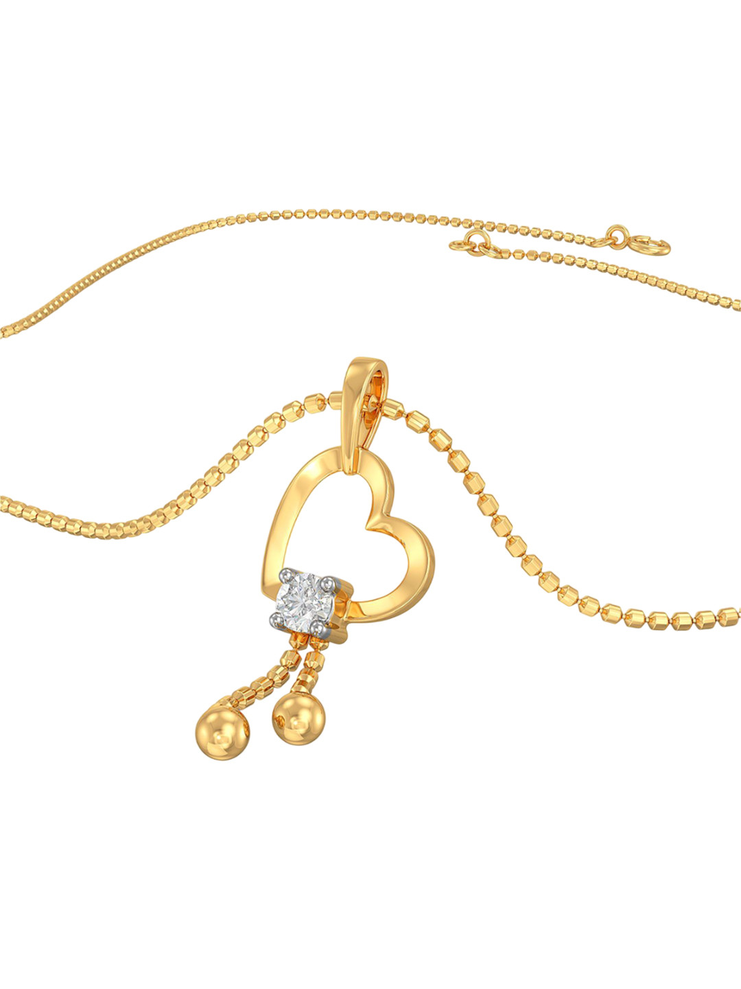 Joyalukkas 22KT Frail Heart Pendant Gold