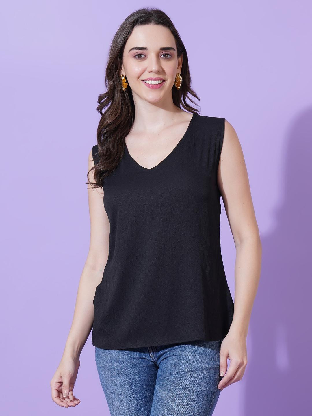 Mast & Harbour Women Pack of 2 V Neck Tank Top