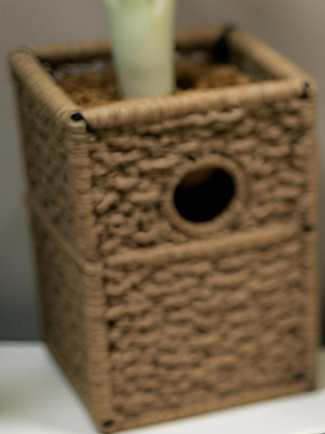 Angira handicrafts Decorative Wooden Jewellery Storage Box, Round Shape, Multipurpose, Dry Fruit Box, 16.5 x 16.5 x5cm