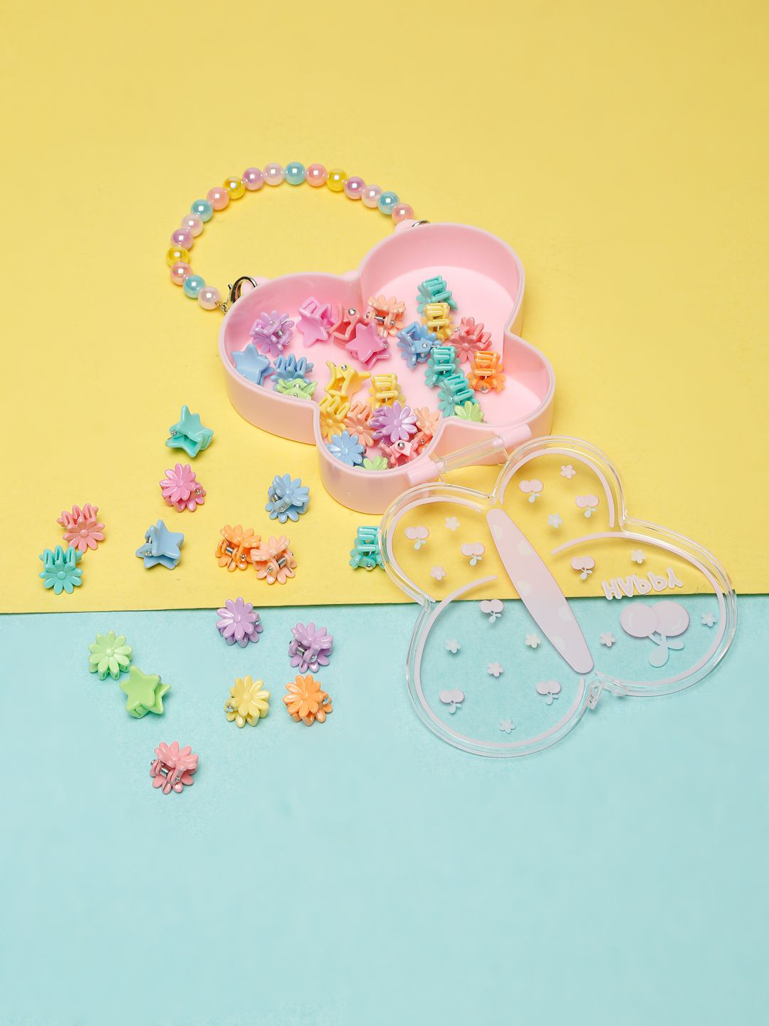 Stoln Set Of 35 Butterfly Shaped Hair Accessories with Box