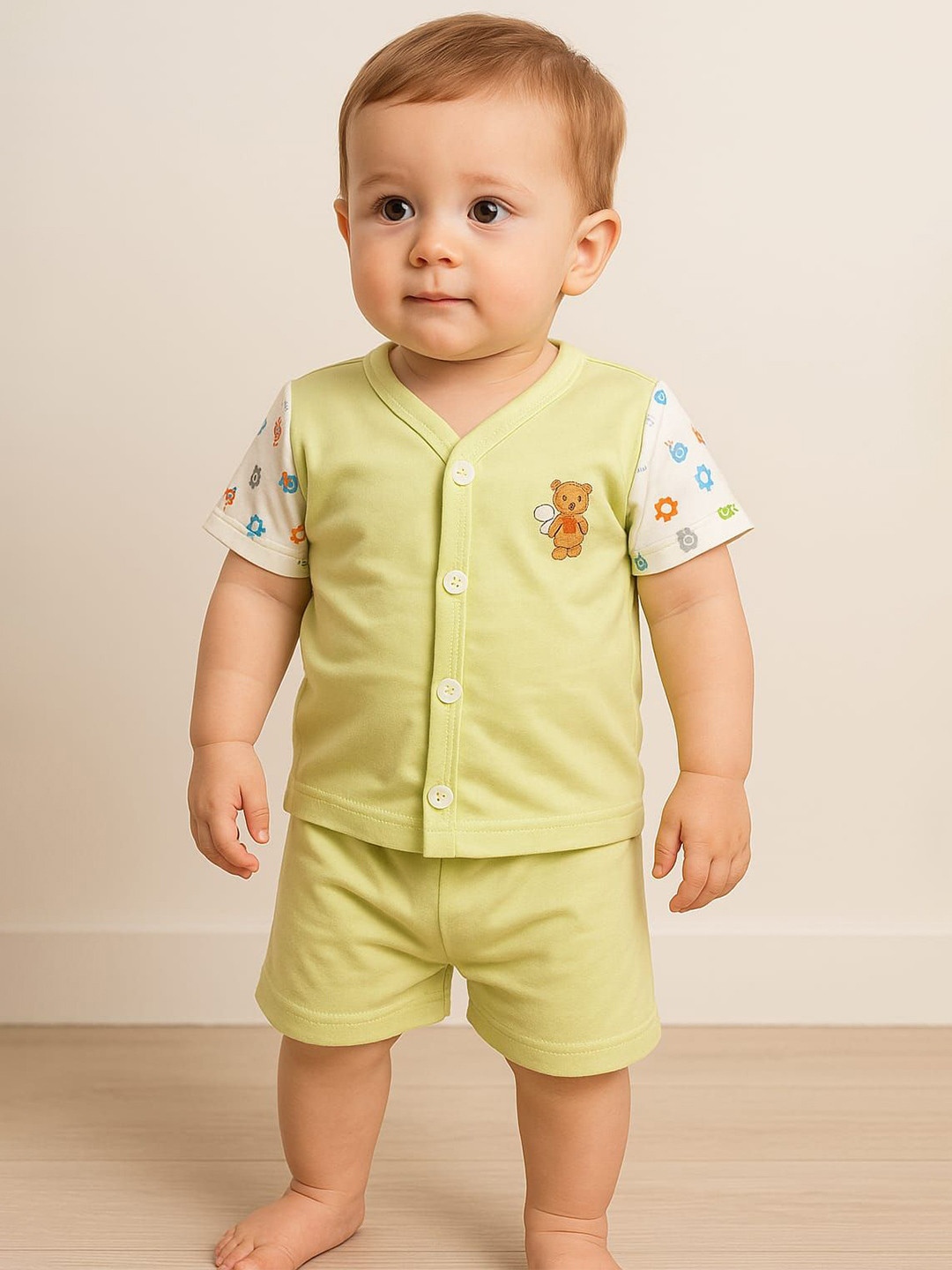 HIGHBROW  Kids Printed T-shirt with Shorts