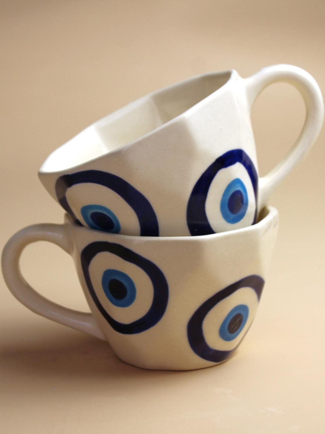 del hogar White Ceramic Cups