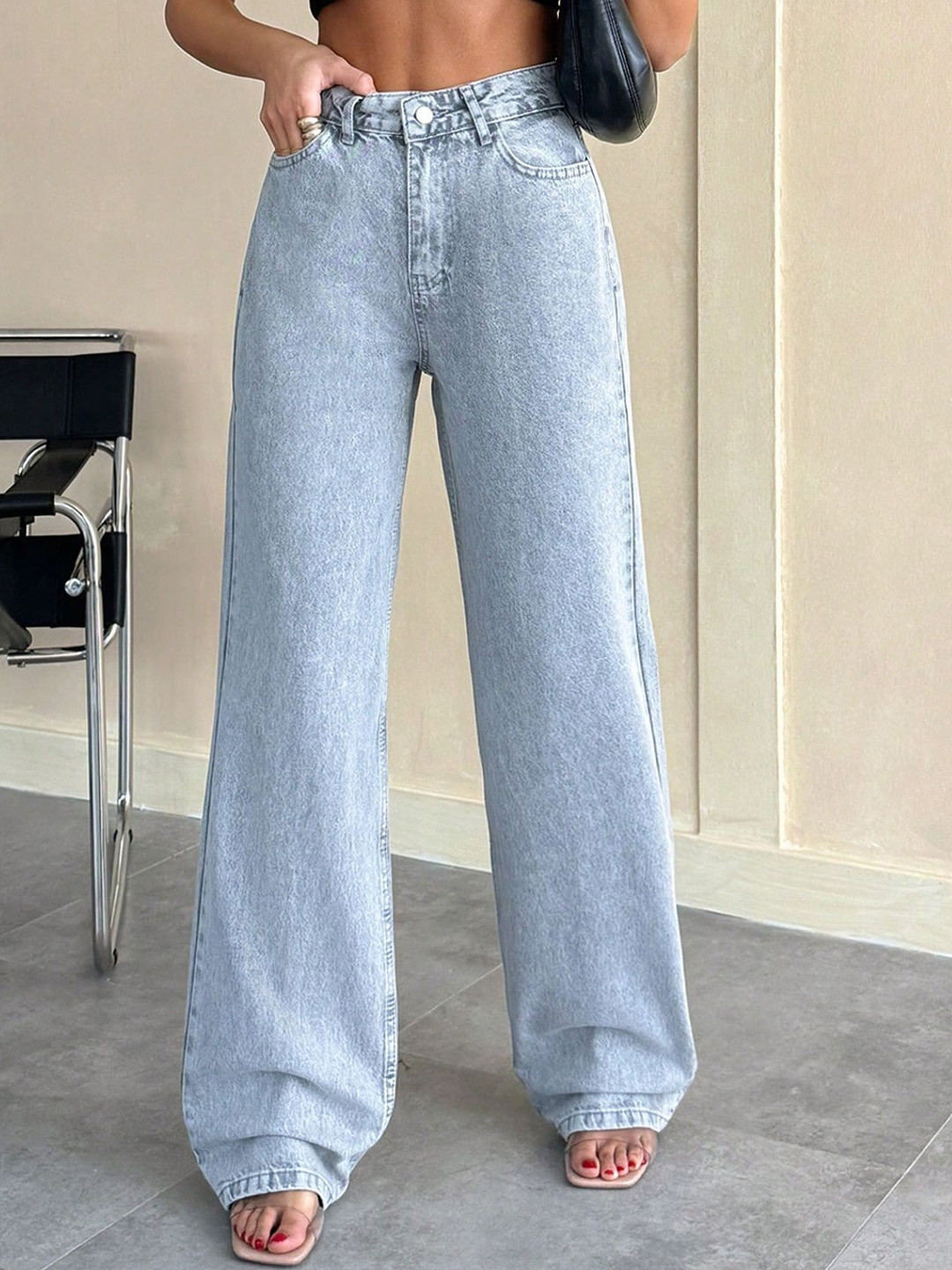 CHALODIA Women Comfort Regular Fit High-Rise Light Fade Stretchable Jeans