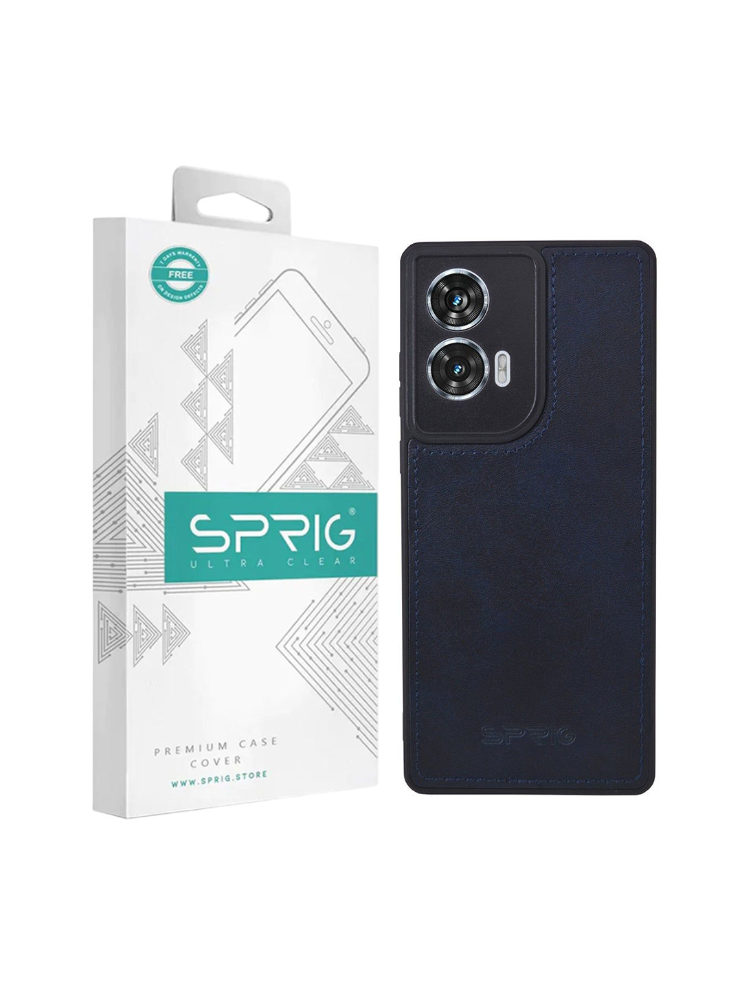 SPRIG Moto G96 Matte PU Leather Back Cover