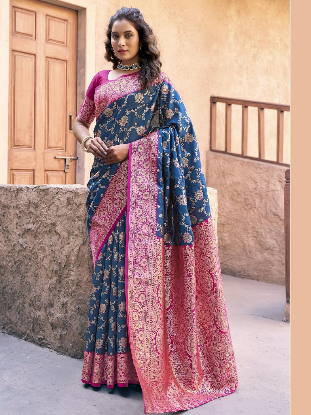 MAHALASA Zari Weaving Banarasi Saree