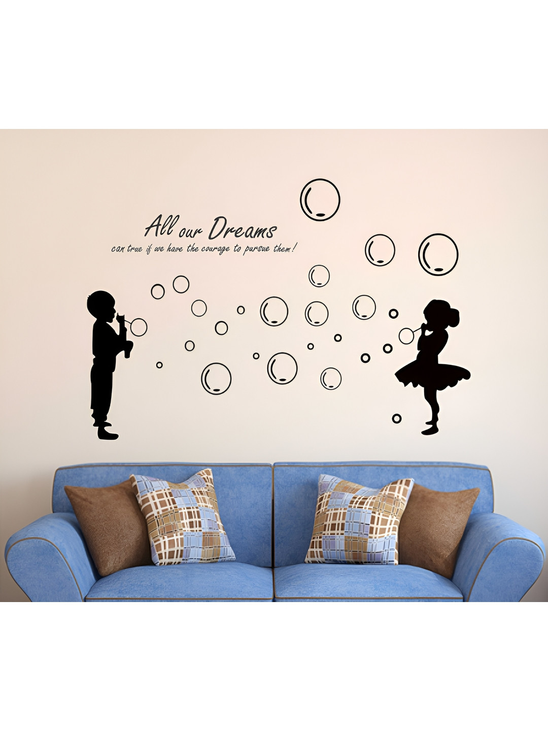 LANSTICK Kids Playing Wall Sticker