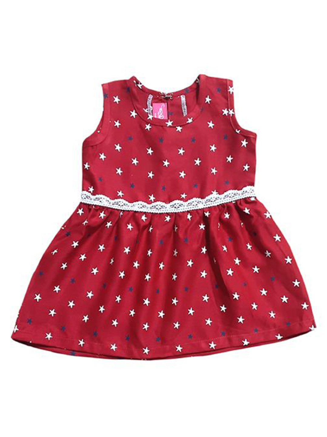 PRACHALAN Girls Polka Dot Print A-Line Dress