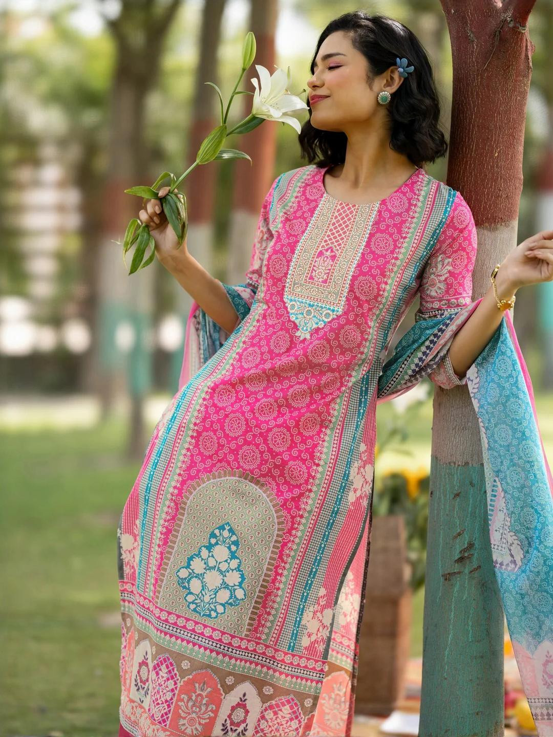 KC Fashion Women Pink Kurta Sets