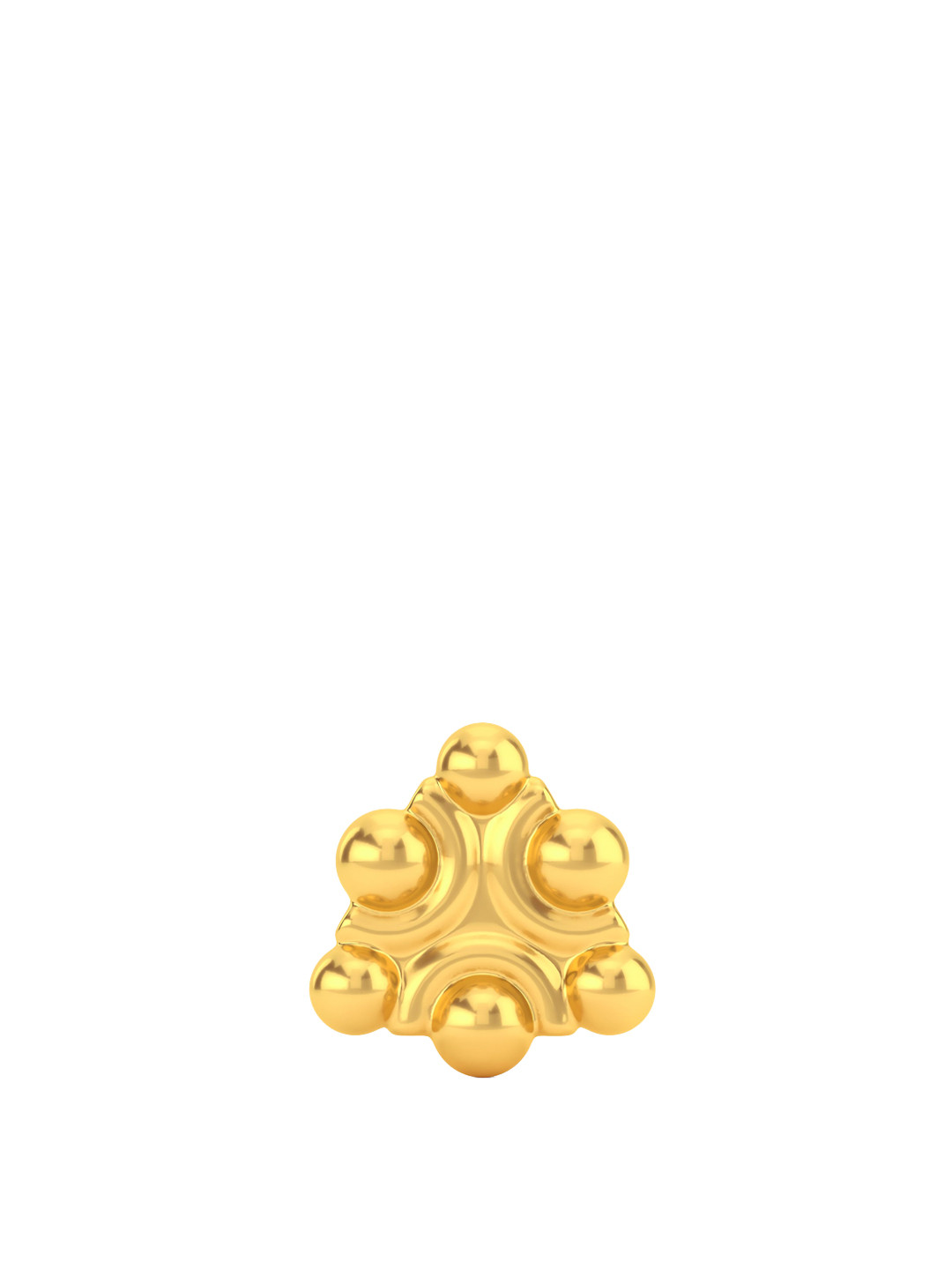 Joyalukkas Gleaming Bubbly Gold Nose-pin