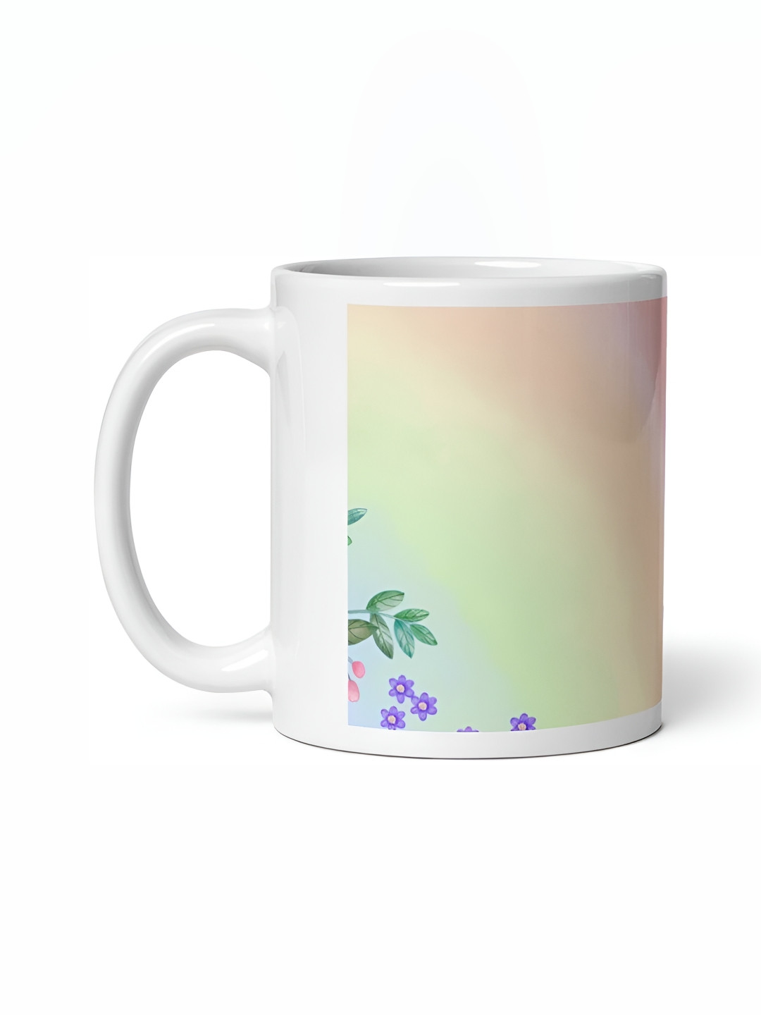 Mr UVD Multi-Coloured White & Yellow Graphic Printed Ceramic Matte Mug 350 ml