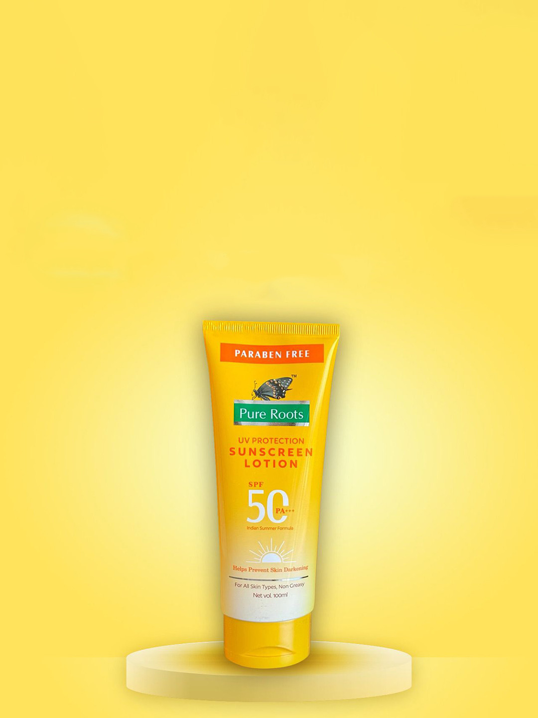 pure roots UV Protection Sunscreen Lotion SPF 50 PA+++ - 100 ml