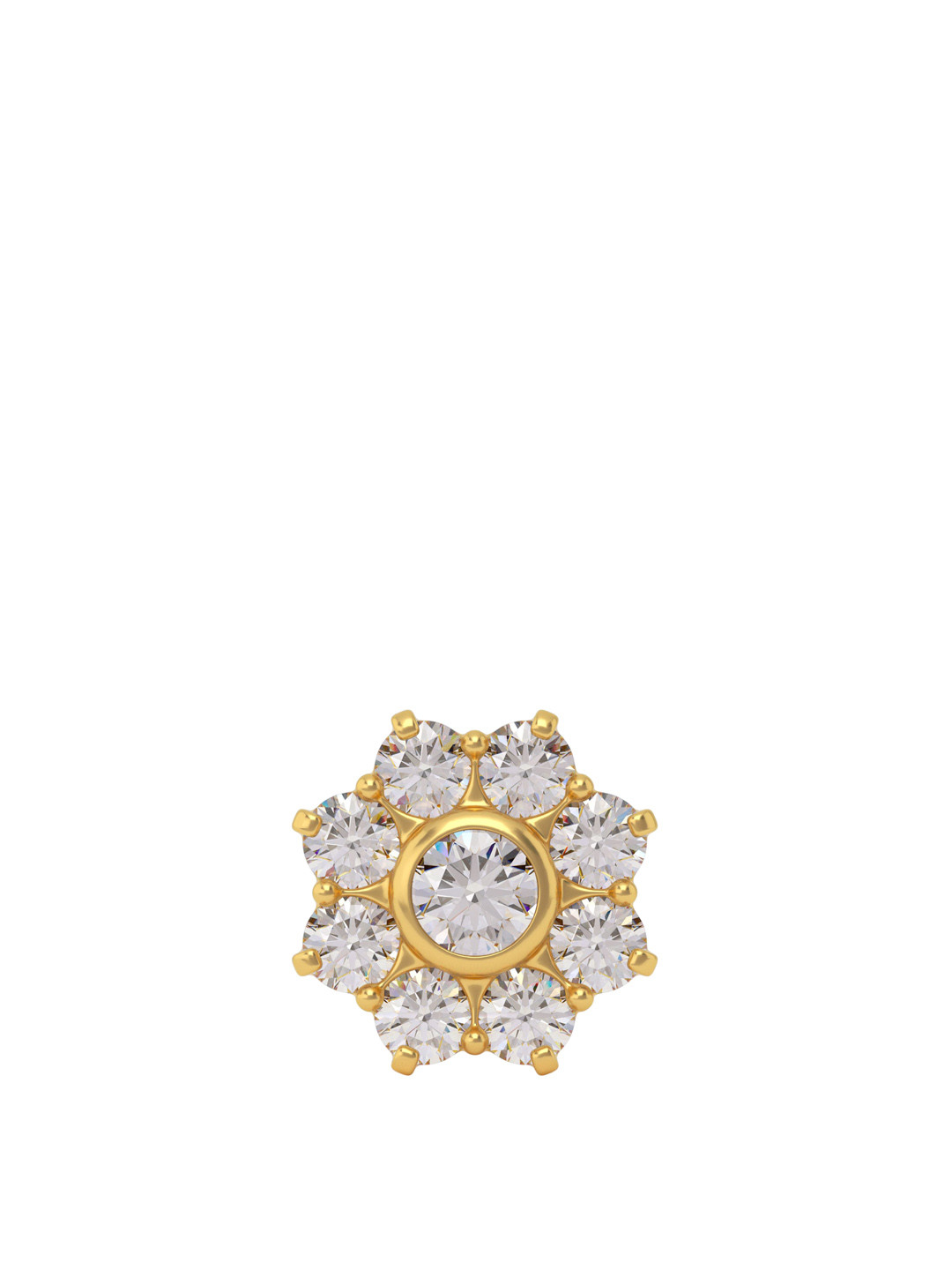 Joyalukkas Shimmer Daisy Floret Gold Nose-pin