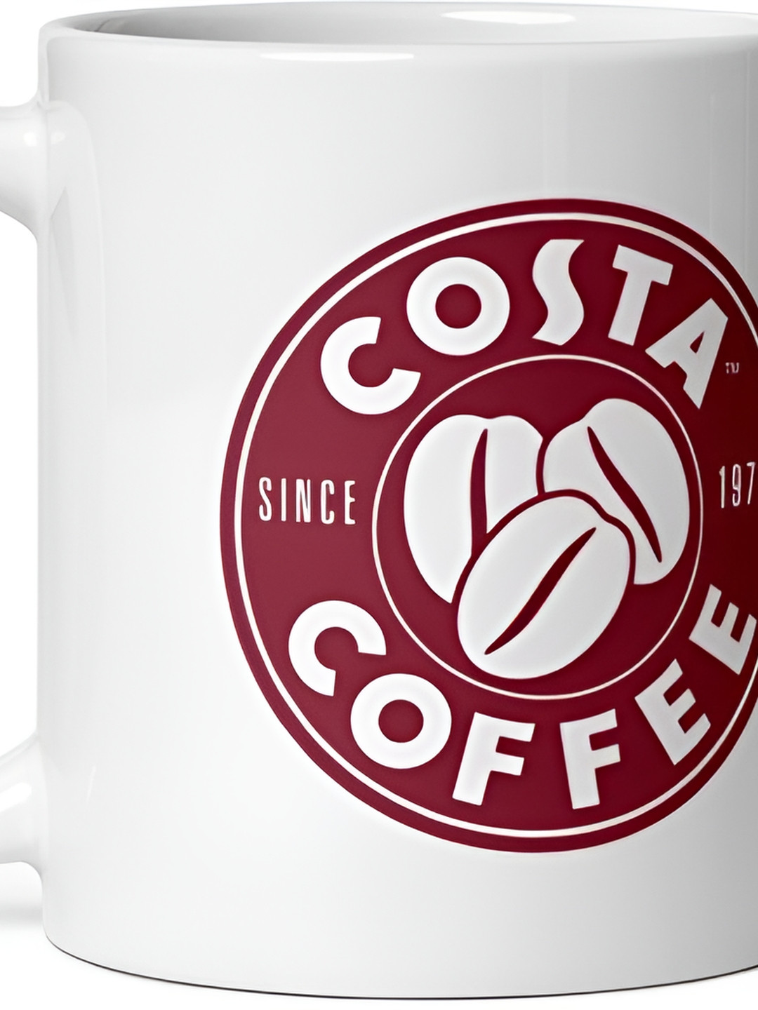 Mr UVD White & Maroon Graphic Printed Matte Ceramic Mug 350 ml