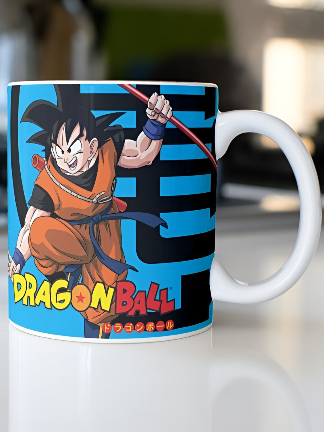 Mr UVD Orange & Black Graphic Printed Ceramic Matte Mug 340 ml