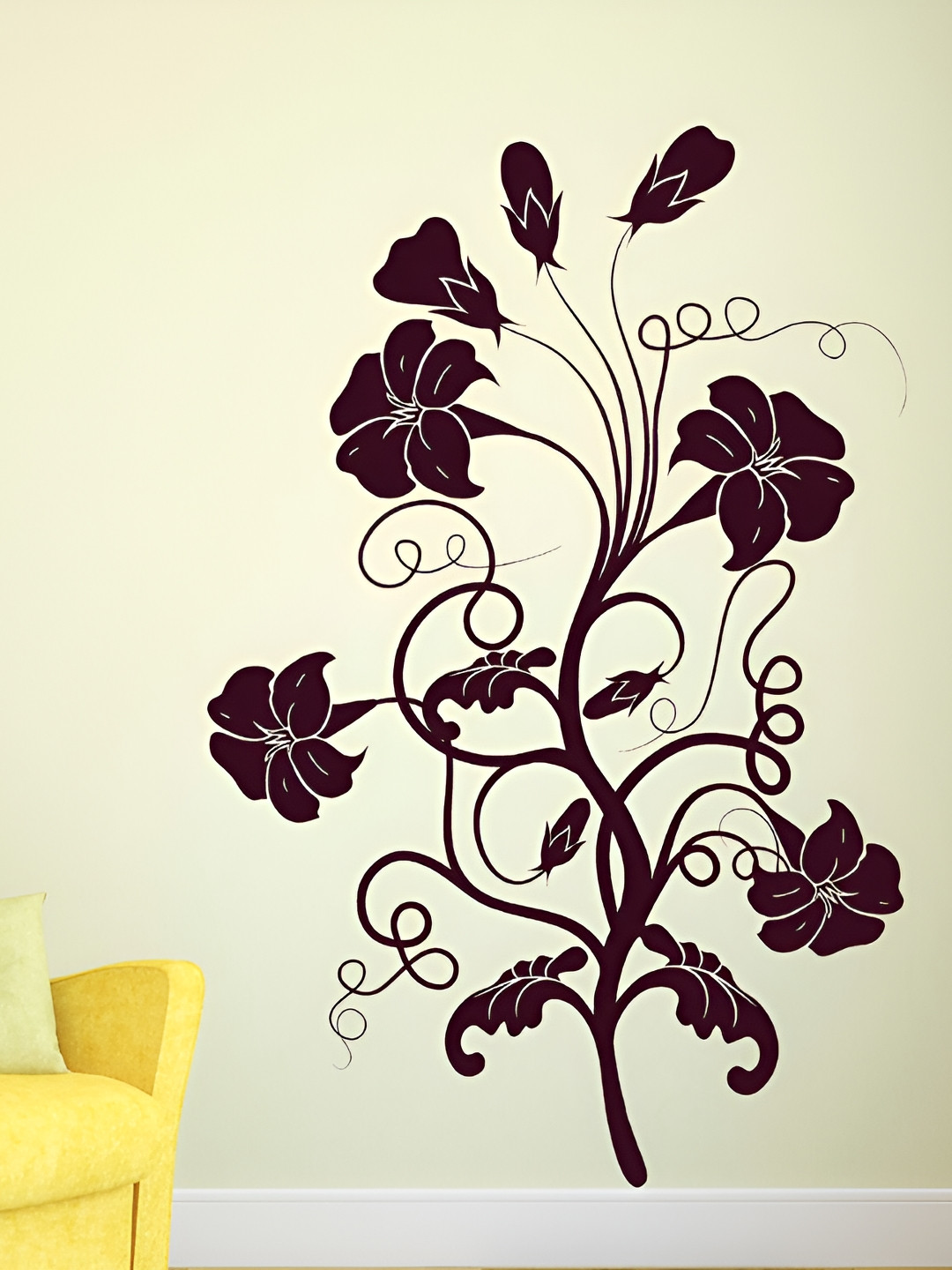 LANSTICK Flower design wall sticker
