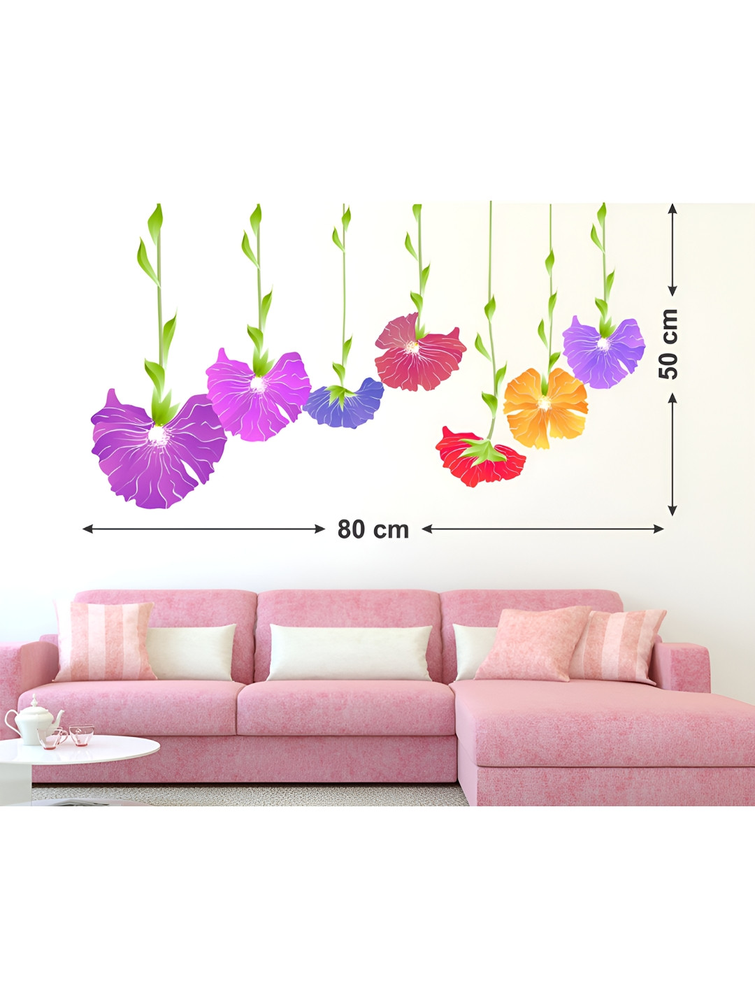 LANSTICK Flower Design Wallsticker