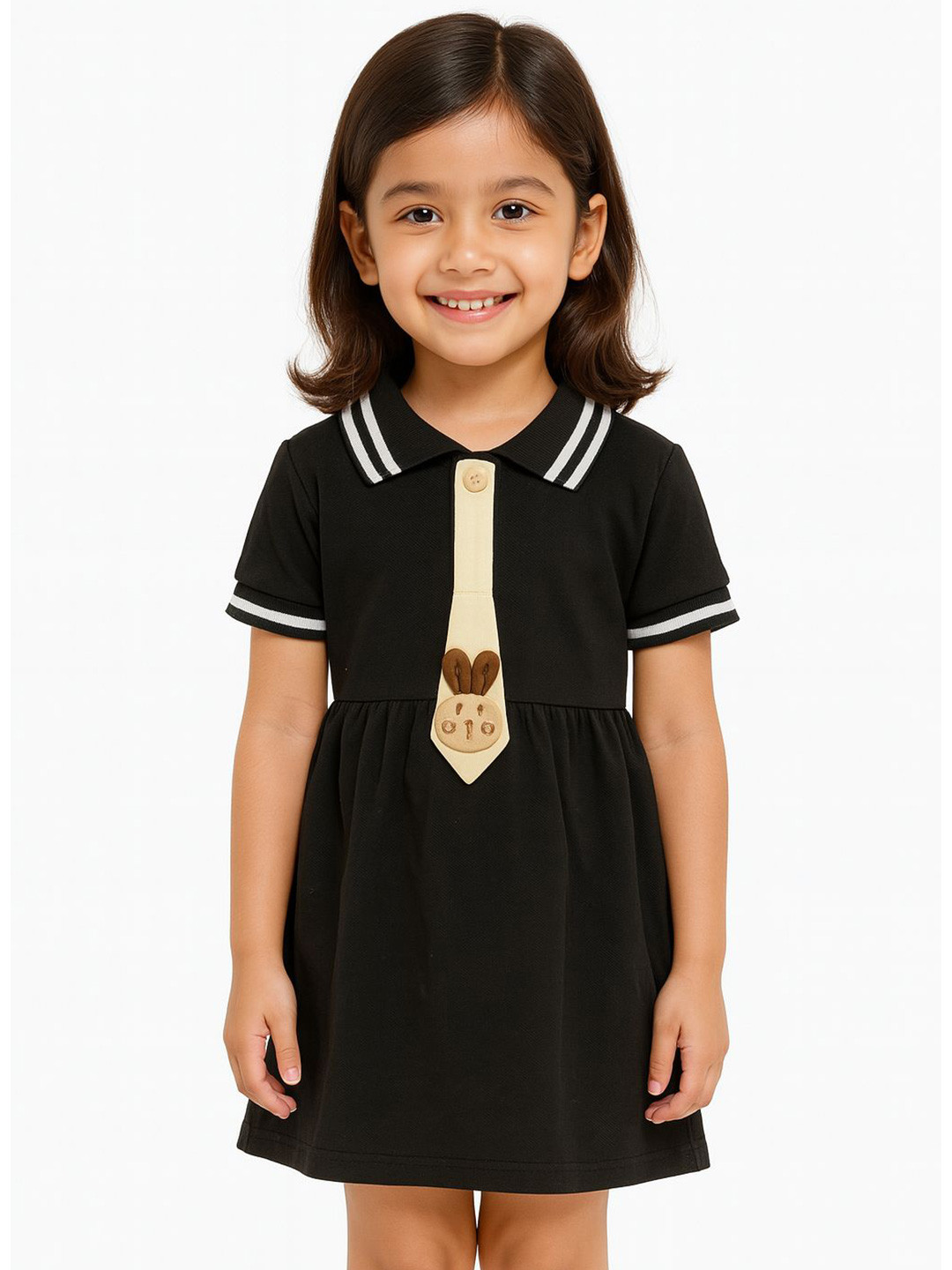 POP STREET KIDS Girls Polo Styled Dress