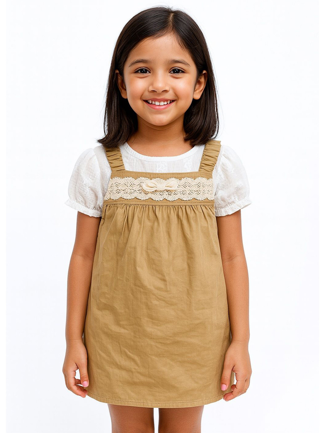 POP STREET KIDS Embroidered Dungarees With Tops