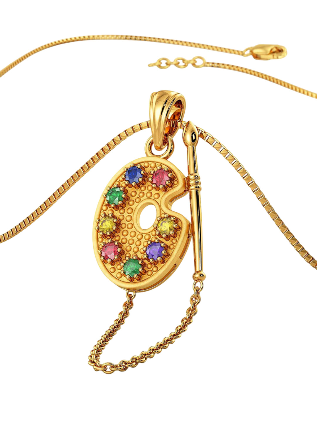 Joyalukkas 22KT Wild Color Palette Pendant Gold